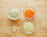 野菜たっぷりミートソーススパゲッティ作り方1写真