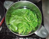 鶏むね肉ほうれん草のクリームスープ♪簡単作り方3写真