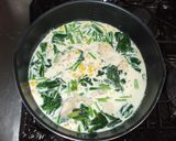 鶏むね肉ほうれん草のクリームスープ♪簡単作り方11写真