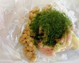 2歳爆食♡青のり納豆ナゲット作り方1写真