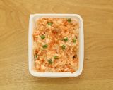 介護食　パックご飯ＤＥレンチンオムライス作り方3写真