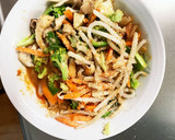 お一人様野菜たっぷり洋風たこ焼き風味炒飯作り方12写真