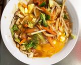 お一人様野菜たっぷり洋風たこ焼き風味炒飯作り方15写真