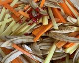 大皿おかずに！豚肉と根菜の醤油きんぴら作り方7写真