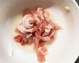 レンジ簡単きな粉味噌ナポリタン味甘酸酢豚作り方1写真