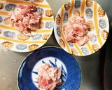 レンジ簡単きな粉味噌ナポリタン味甘酸酢豚作り方2写真