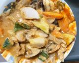 レンジ簡単きな粉味噌ナポリタン味甘酸酢豚作り方17写真
