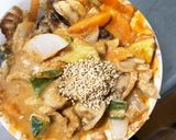 レンジ簡単きな粉味噌ナポリタン味甘酸酢豚作り方18写真