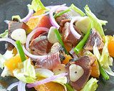 酸味と甘さの柑橘を添えたかつおのサラダ♪作り方5写真