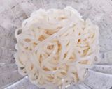 明太キムチ冷やしうどん作り方2写真
