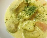 鶏肉といろいろ根菜のミルクシチュー作り方3写真
