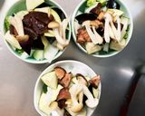 肉無チクワレモン風味梅親子丼味野菜炒め作り方10写真