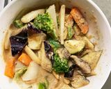 肉無チクワレモン風味梅親子丼味野菜炒め作り方17写真