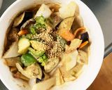 肉無チクワレモン風味梅親子丼味野菜炒め作り方20写真