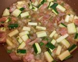 ズッキーニと青唐辛子のパスタ作り方8写真