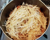 こんにゃくとエノキですき焼き風豚丼作り方5写真