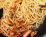 にんにくが決手のトマトソースパスタ作り方7写真