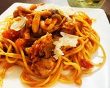にんにくが決手のトマトソースパスタ作り方8写真