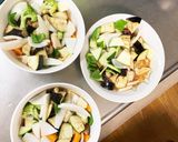 肉無チクワ洋風さっぱり親子丼味野菜炒め作り方13写真