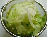 簡単！レタスと卵のコンソメ炒め作り方1写真