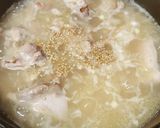 アジアン粥☆鶏白湯粥☆昼食夕食☆鶏もも肉作り方2写真