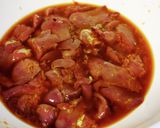 鶏レバーとこんにゃくのゴマ味噌絡め。作り方2写真