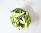 食感良い【アスパラベーコンの炊き込みご飯作り方3写真