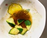 レンジ食べきり量ズッキーニ洋風ナムル風作り方4写真