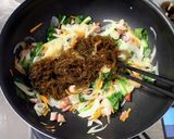 つるっと…ベーコンとほうれん草のもずく丼作り方3写真