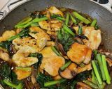 簡単胸肉と椎茸小松菜のうま煮作り方6写真