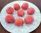 レンジで♪ひとくちトマトチーズ大福作り方5写真