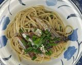 鯵の胡麻漬け煮干しのスパゲッティ作り方9写真