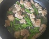 鶏とスナップエンドウのうどん作り方2写真