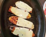 ナスチーズ焼きに、ベーコンを添えて作り方4写真
