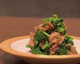 菜の花とローストビーフの蕗のとう味噌和え作り方5写真