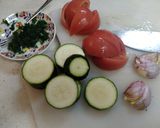 夏野菜と サバのビアンコ　　地中海ぽく作り方1写真