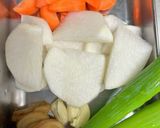 鶏胸肉と玄米のサムゲタン。作り方2写真