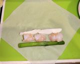 海老アスパラモッツァレラチーズ春巻き作り方5写真