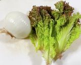 サニーレタスとカニカマのサラダ作り方1写真