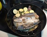 夏野菜と サバのビアンコ　　地中海ぽく作り方6写真