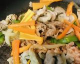 豚こまぎれ肉＆緑黄野菜の炒めもの作り方3写真