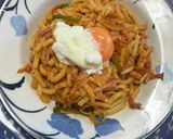 温玉のせナポリタンうどん作り方9写真