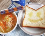 たっぷりやさいのコンソメスープ作り方8写真