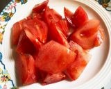 トマトとパンチェッタのパスタ作り方3写真