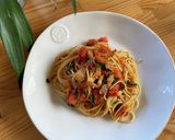 トマトとパンチェッタのパスタ作り方6写真