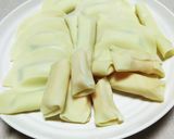 明太子大葉チーズの餃子皮包み揚げ作り方3写真