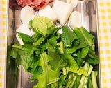 カブの葉とベーコン炒め作り方1写真