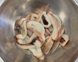イカとブロッコリーのにんにくバター炒め作り方2写真