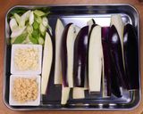 甘～いだしの☆なすの和風そぼろあんかけ☆作り方1写真