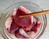 いのしし肉の味噌煮作り方1写真
